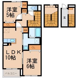 黒江駅 バス17分  浜の宮下車：停歩3分 3階の物件間取画像